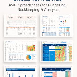 Finance & Accounting Excel Templates – 450+ Spreadsheets for Budgeting, Bookkeeping & Analysis